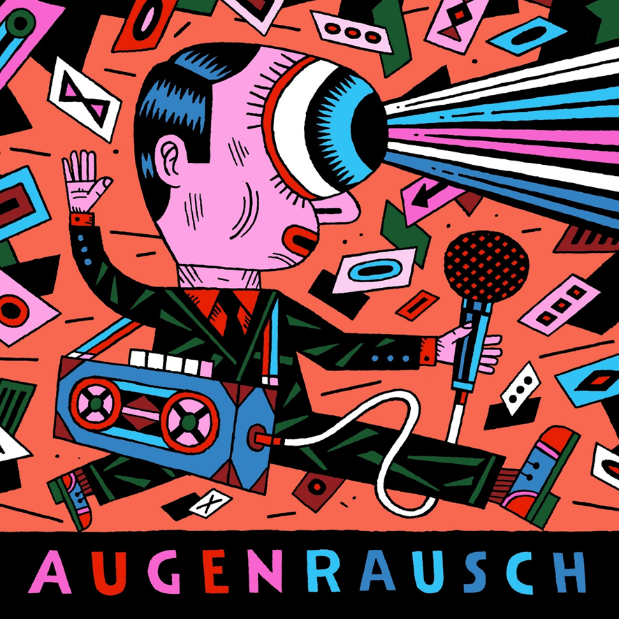 Zu sehen ist das Cover des Podcasts "Augenrausch" des Deutschen Buch und Schriftmuseums.