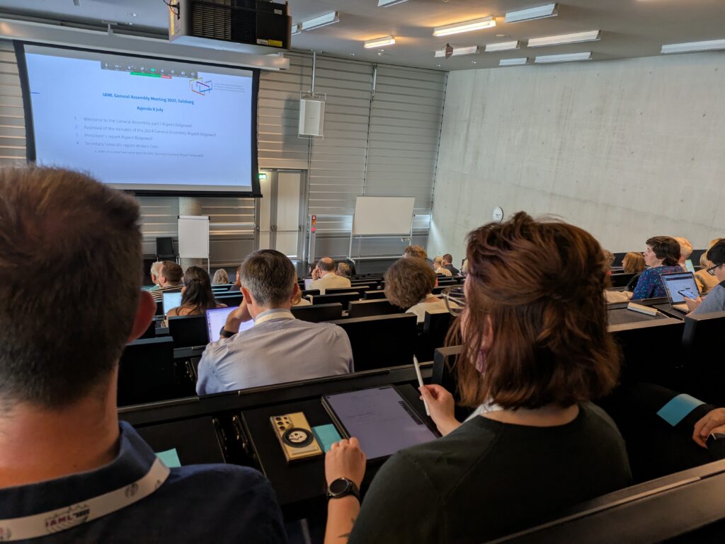 Auditorium des Unipark Nonntal während der IAML-Konferenz