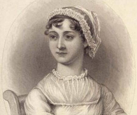 Bildnis von Jane Austen, nach einer Zeichnung ihrer Schwester Cassandra