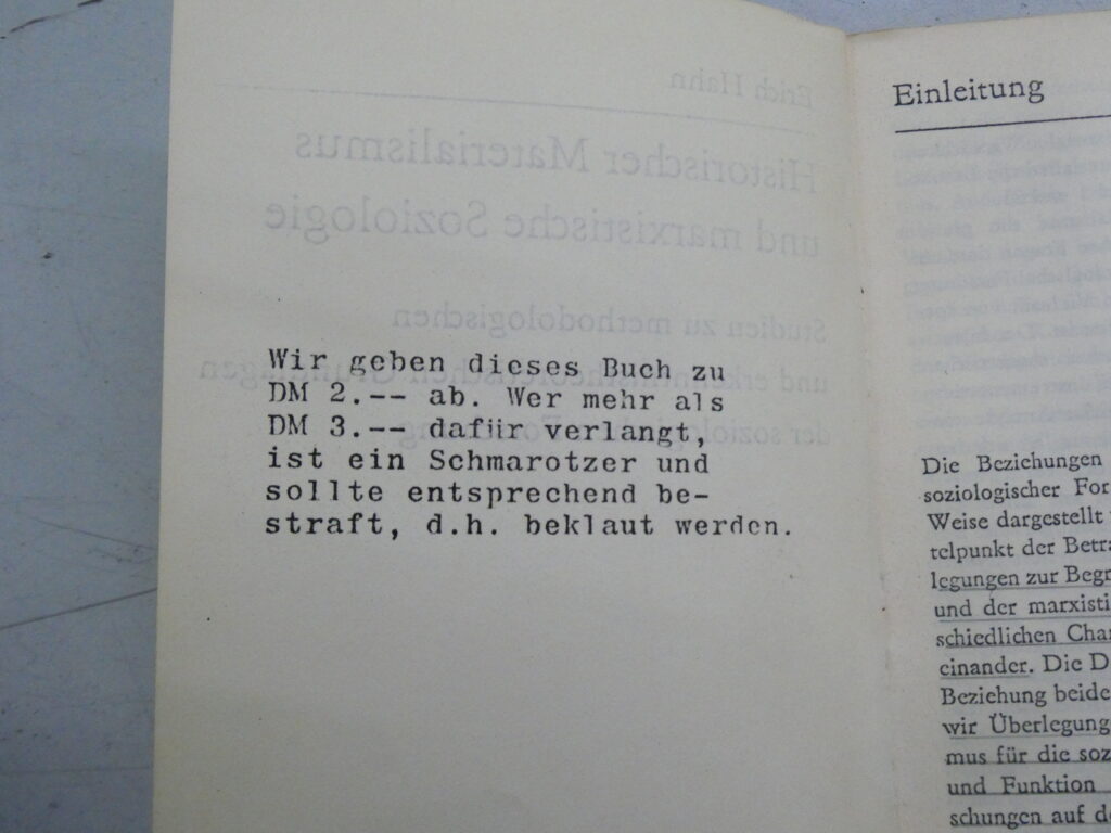 Impressum der Raubdrucker