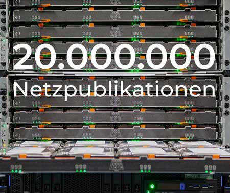 NP Storage mit Text "20.000.000 Netzpublikationen", Foto: DNB Stefan Jockel