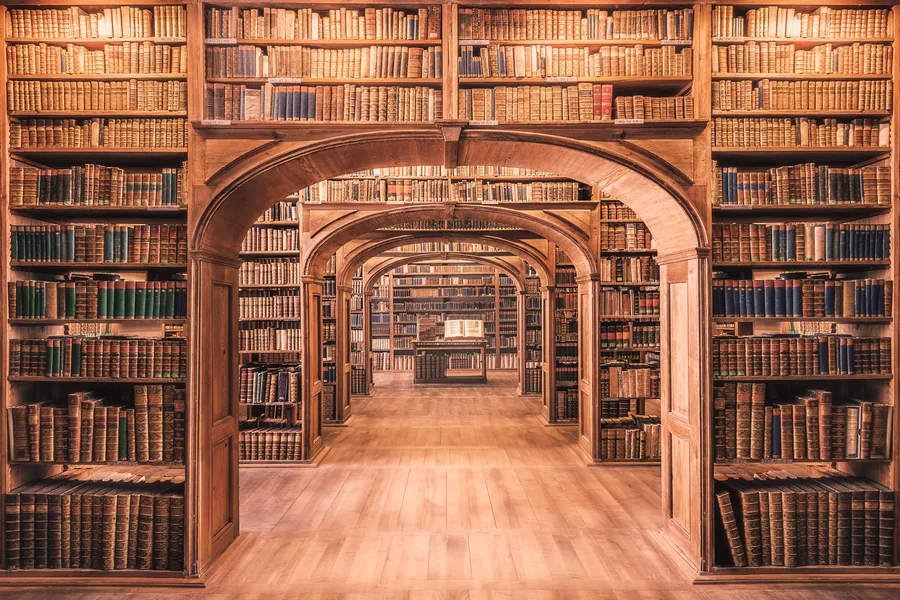 De Historische Bibliothekssaal der Oberlausitzische Bibliothek der Wissenschaften Görlitz