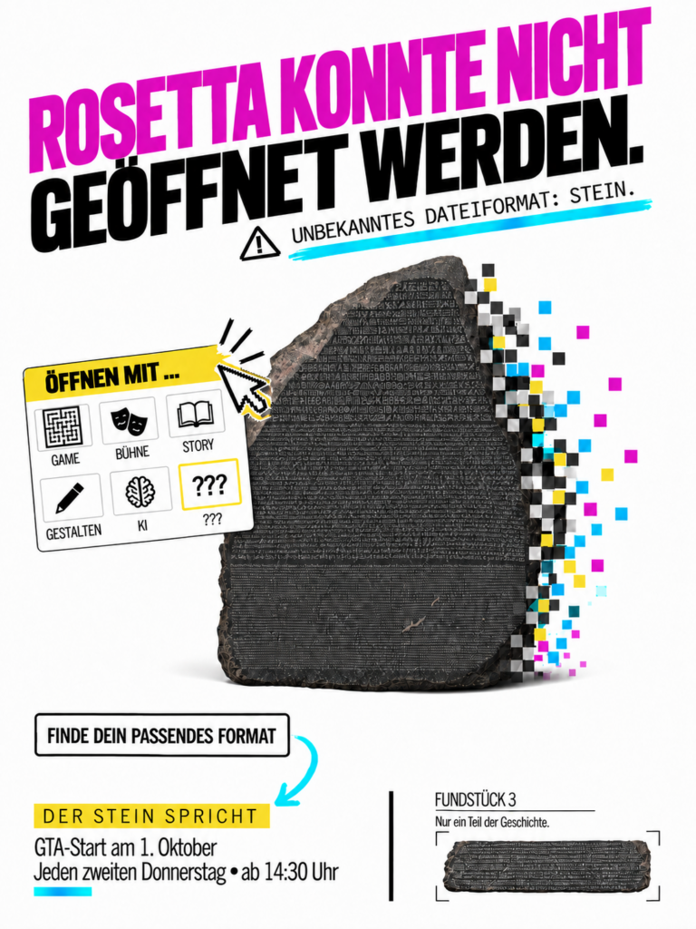 Plakat "Rosetta konnte nicht geöffnet werden"